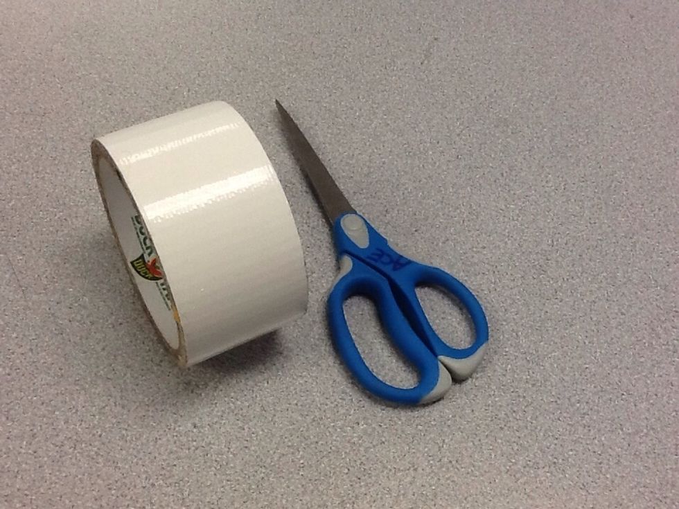 First u need supplies which is tape and scissors\ud83d\ude0a