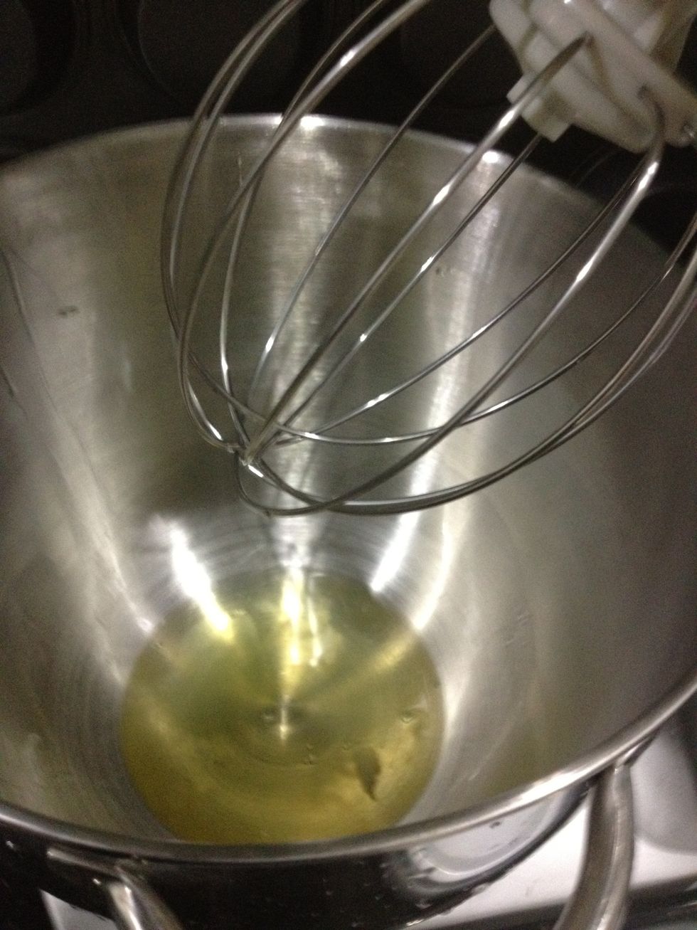 First up, whip up your egg whites.