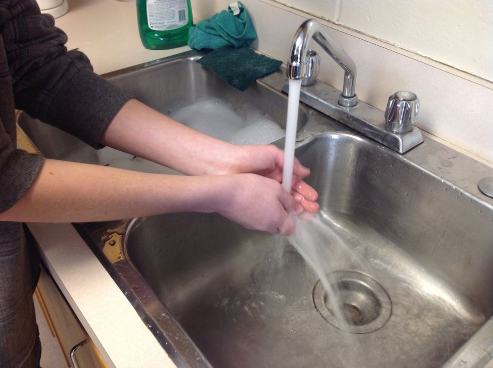 First wash your hands.