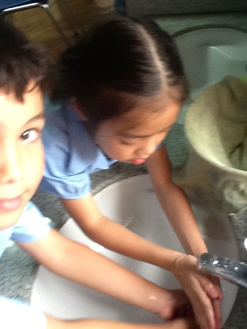 First wash your hands