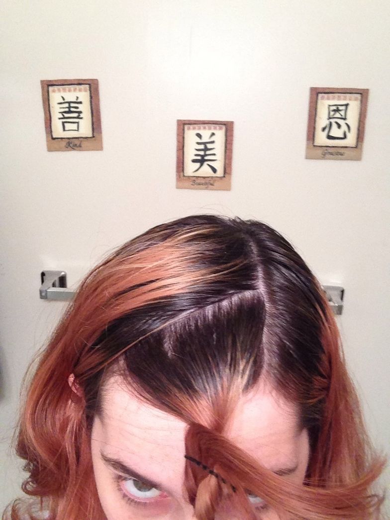 How To Dye Your Roots When Your Red Hair Has Faded B C Guides