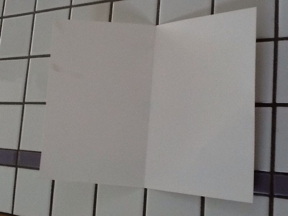 First we will make a pattern from thicker paper (so it can be reused). Follow pictures as to measurements. First fold thick paper in half and turn short edge nearest you and fold is to your left