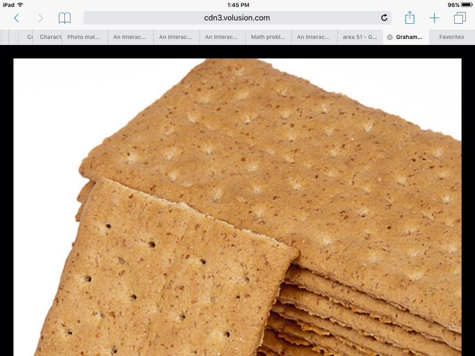 First you get your gram crackers put two out