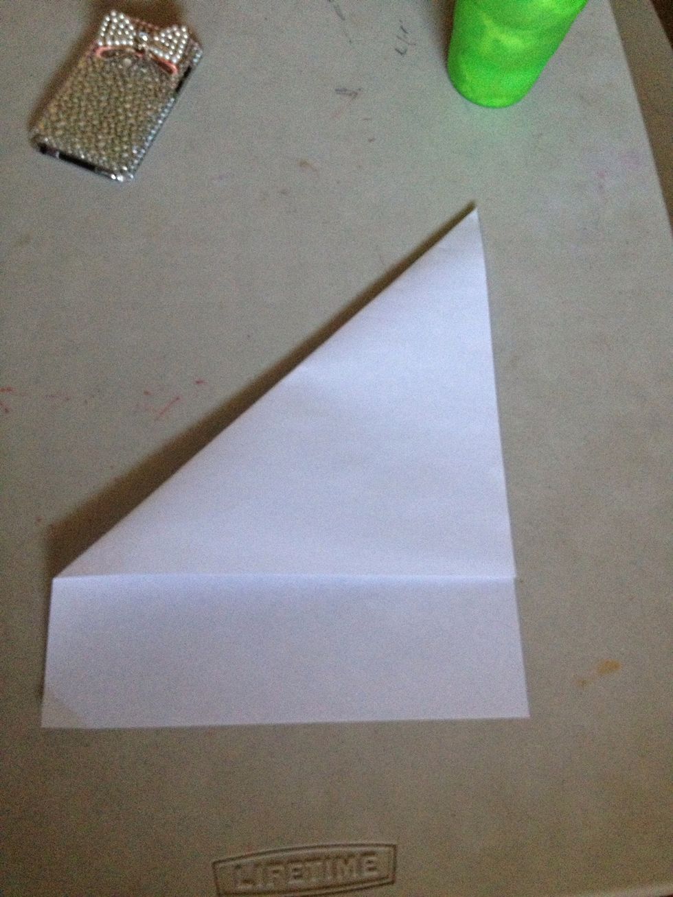 First, you get your paper from one side (has to be vertical) and bring it to the other side evenly.