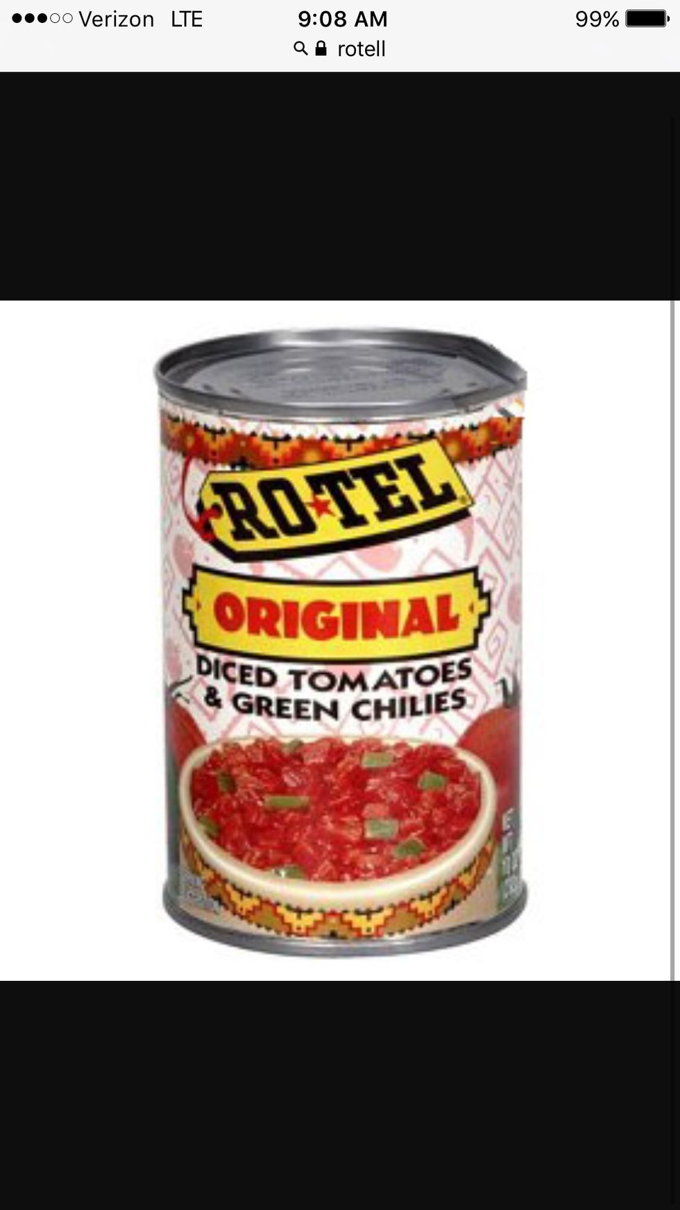 First you get your tomatoes and open them up with a can opener