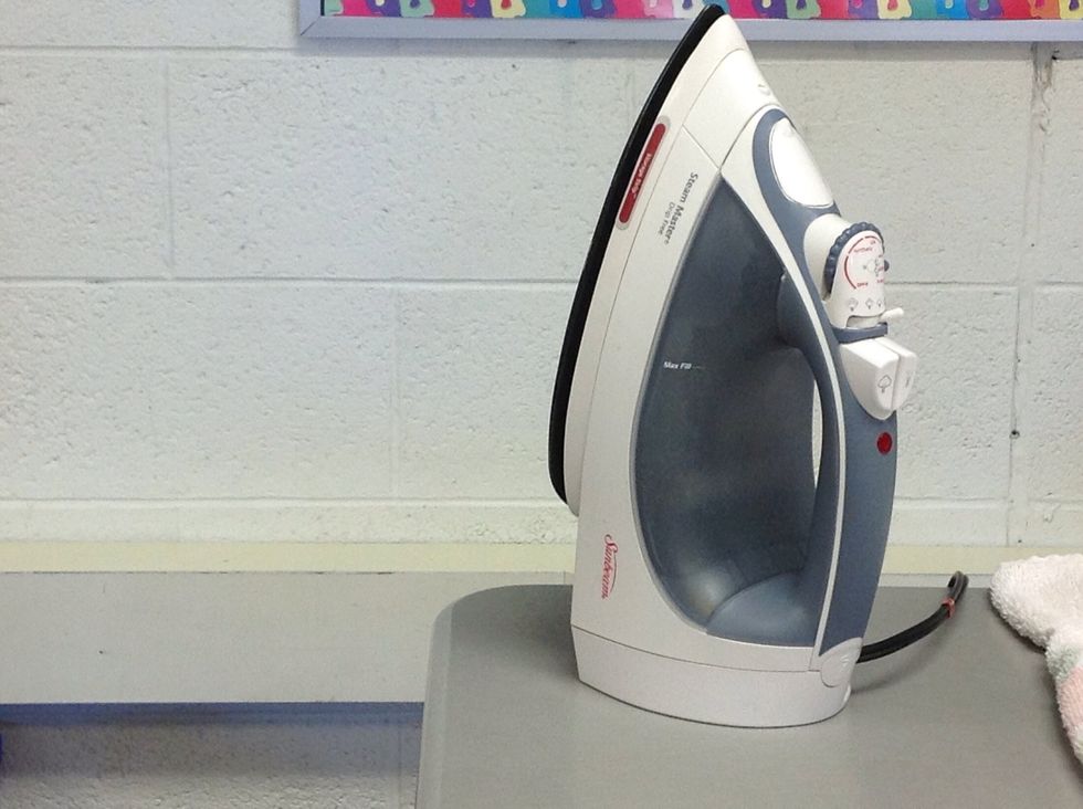 First you heat the iron