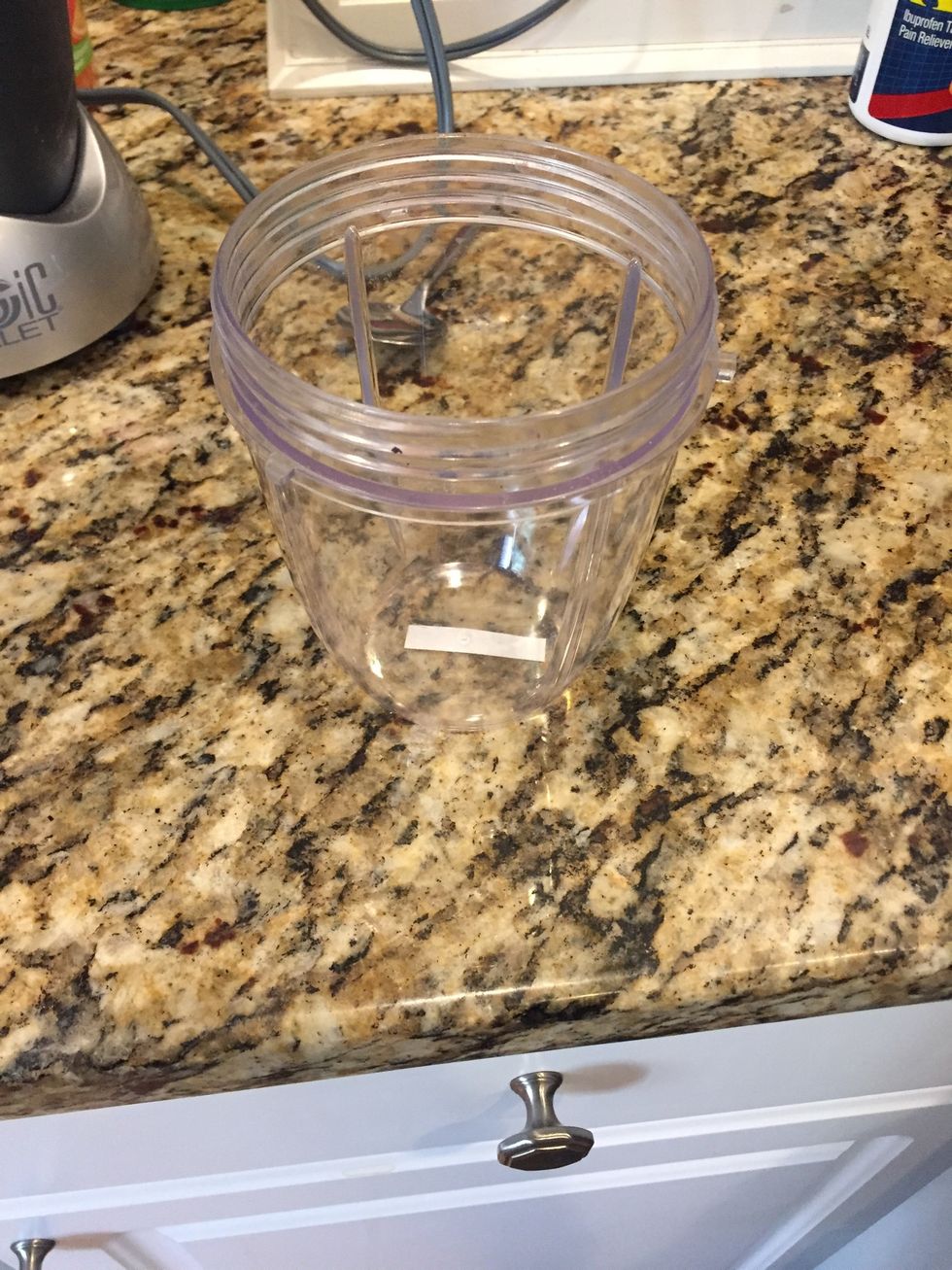 First you just need any cup to put your ingredients in