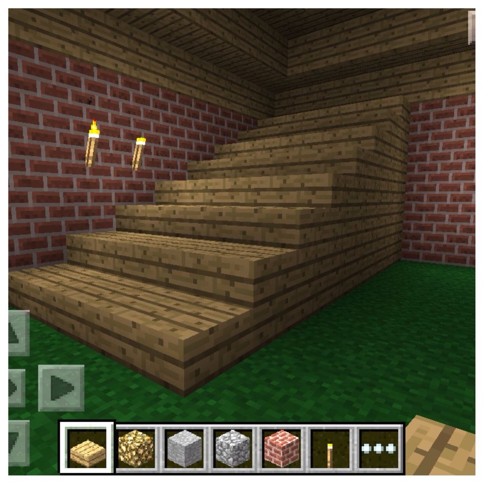 First, you'll want to build your stairs, of course! I recommend half slabs because they will work better and be easier in the overall process.