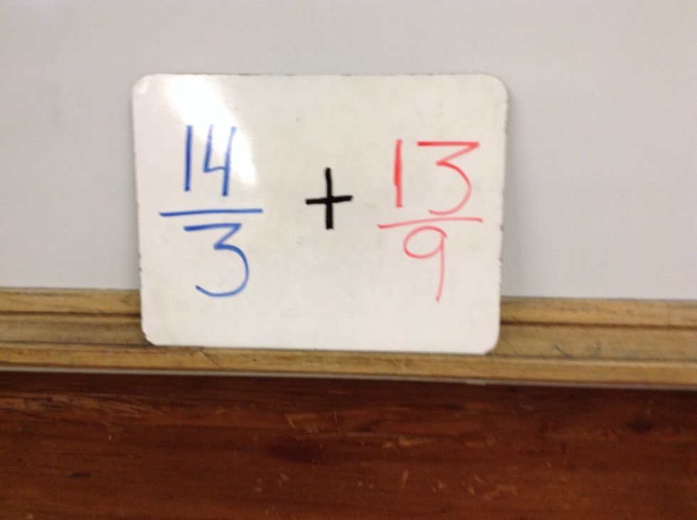 First you need a fraction