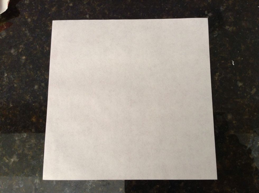 First, you need a square sheet of paper.