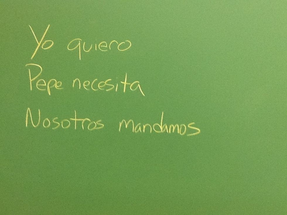 First, you need a subject and a verb that expresses a need, want, suggestion or demand.