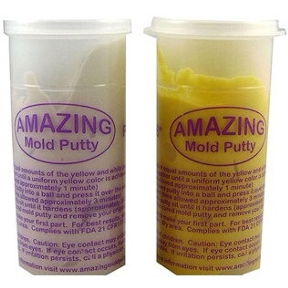 First you need amazing mold putty