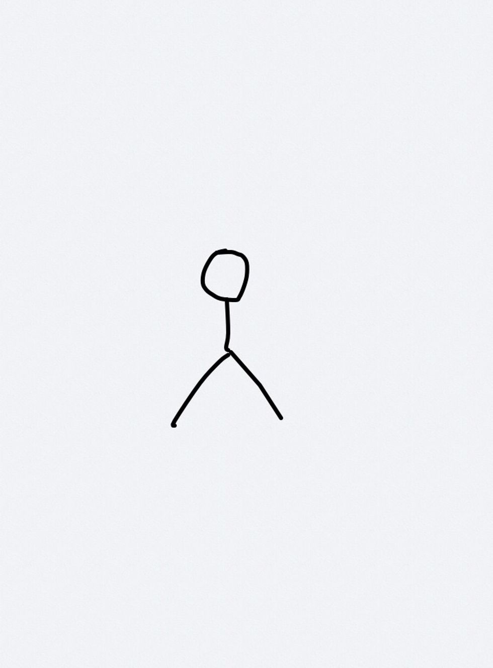 First, you need to draw the nose and mouth. You could also curve the mouth to make the dog smiling.