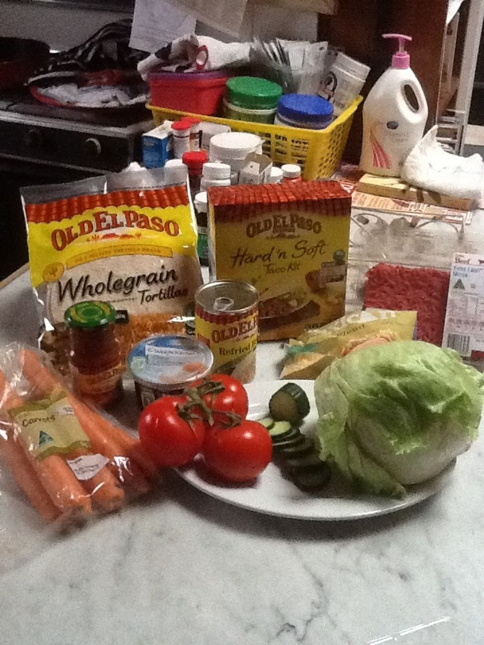 First you need to gather up your ingredients!