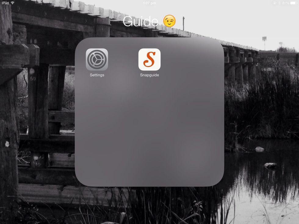 First you need to go into settings.