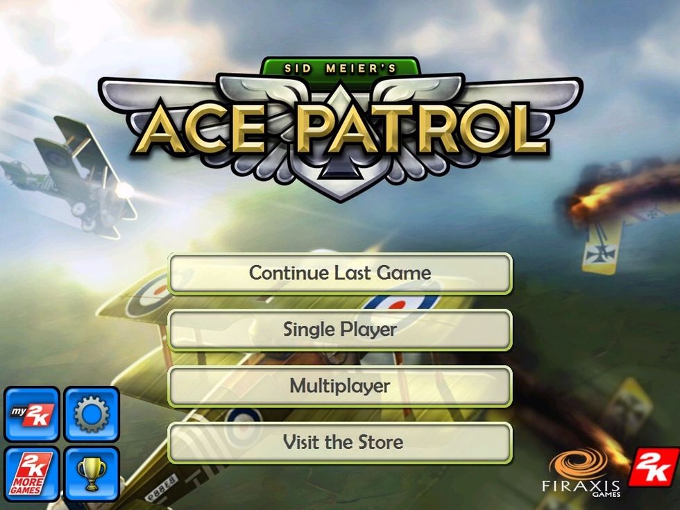 First you need to open the app and press the single player button to start