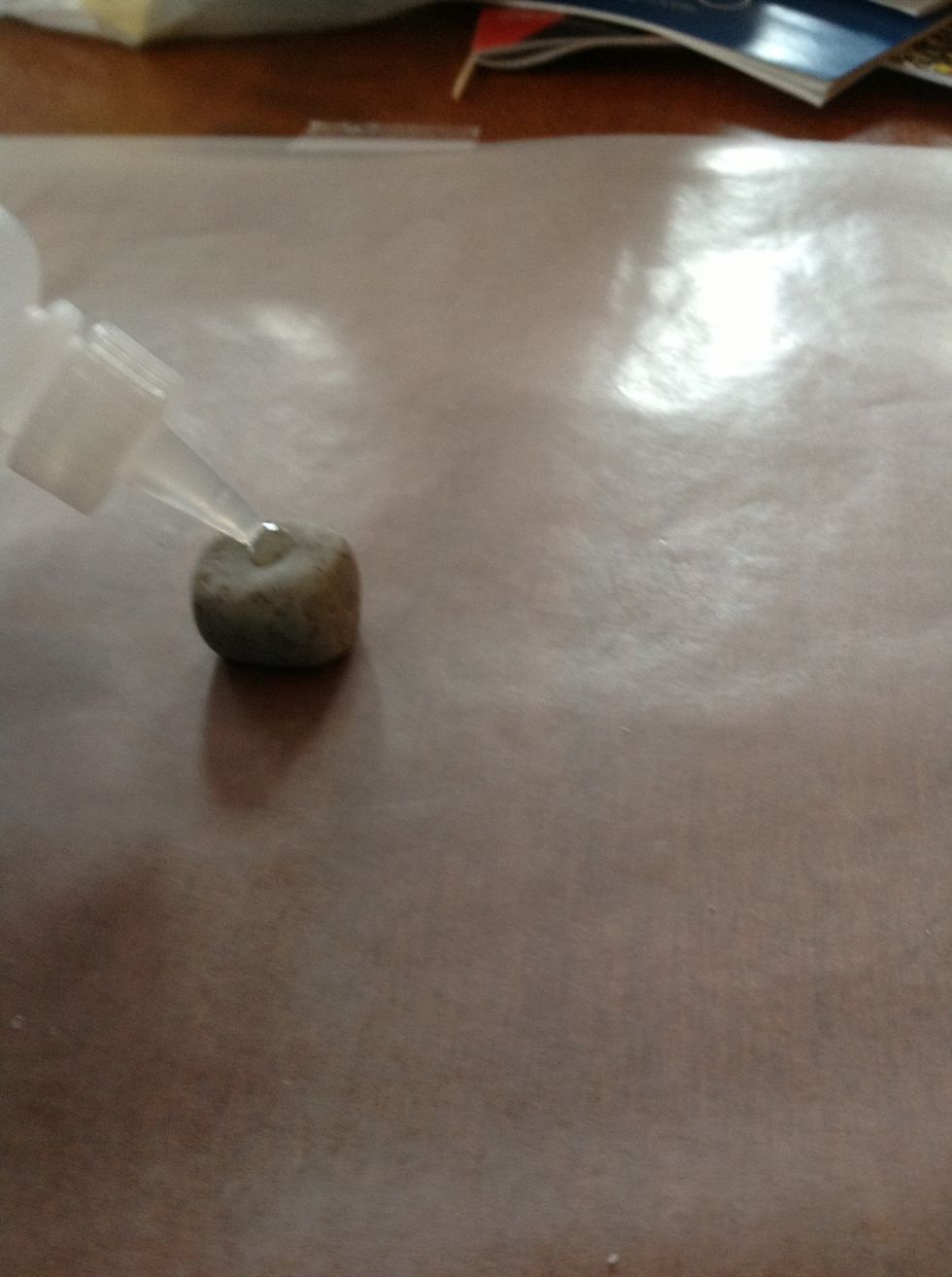 First you roll the granite into a ball I added clay softener to make it easier to work with you