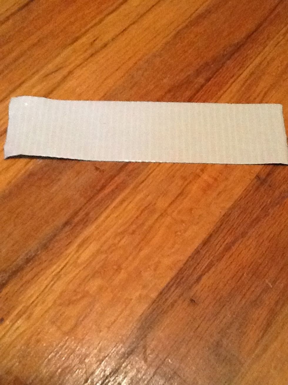First, you take a piece of duct tape the length/width you want your wallet to be.