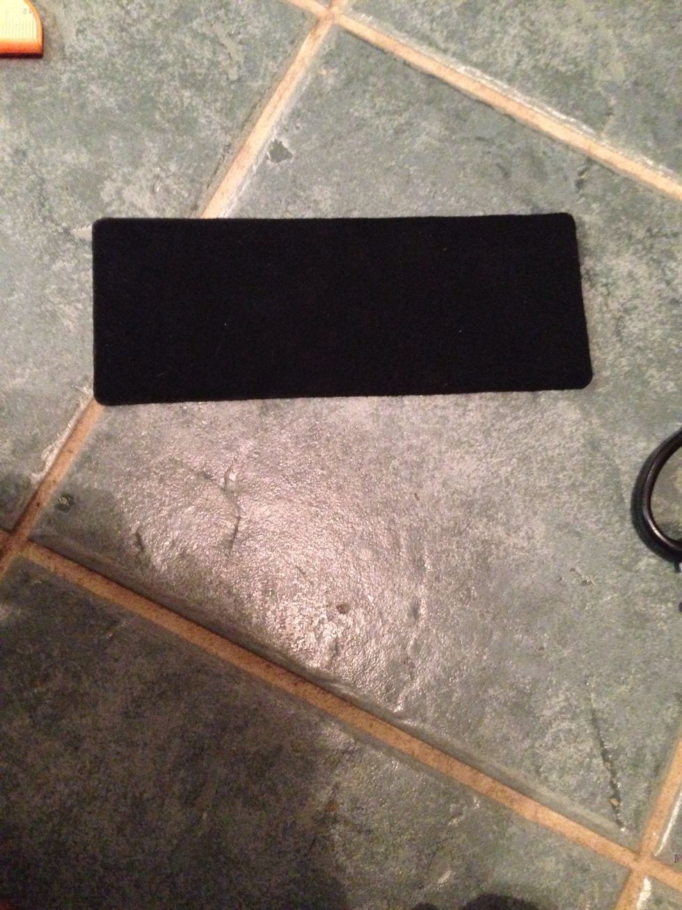 First you want to take the leather cloth or suede cloth in this case cloth whatever size you get this cause me around 2 bucks