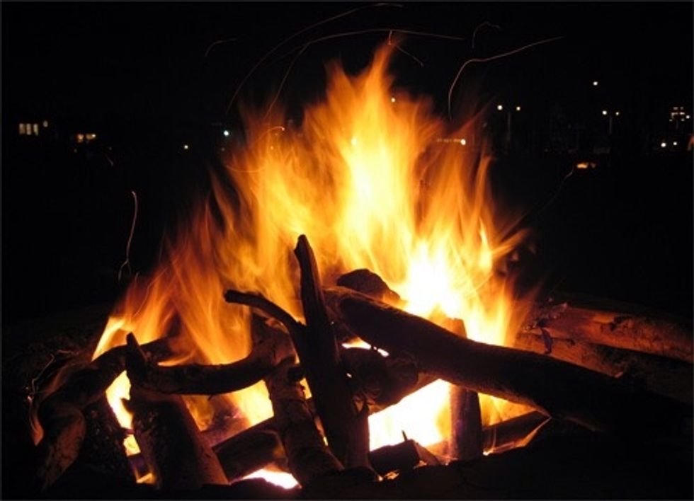 First you will need a camp fire