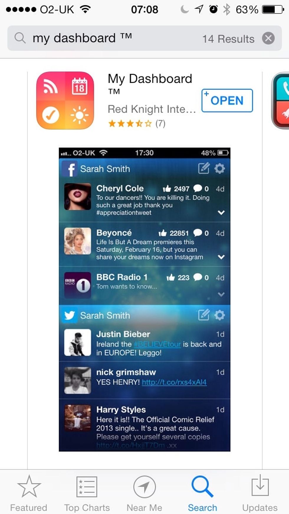 Firstly, make sure you've got the latest version of the 'My Dashboard' App. You can download it from the App Store by visiting http://bit.ly/1f24gnc!