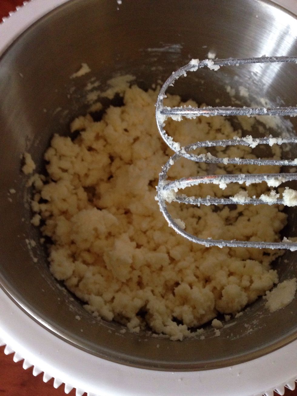 Firts beat the room temperature butter with sugar