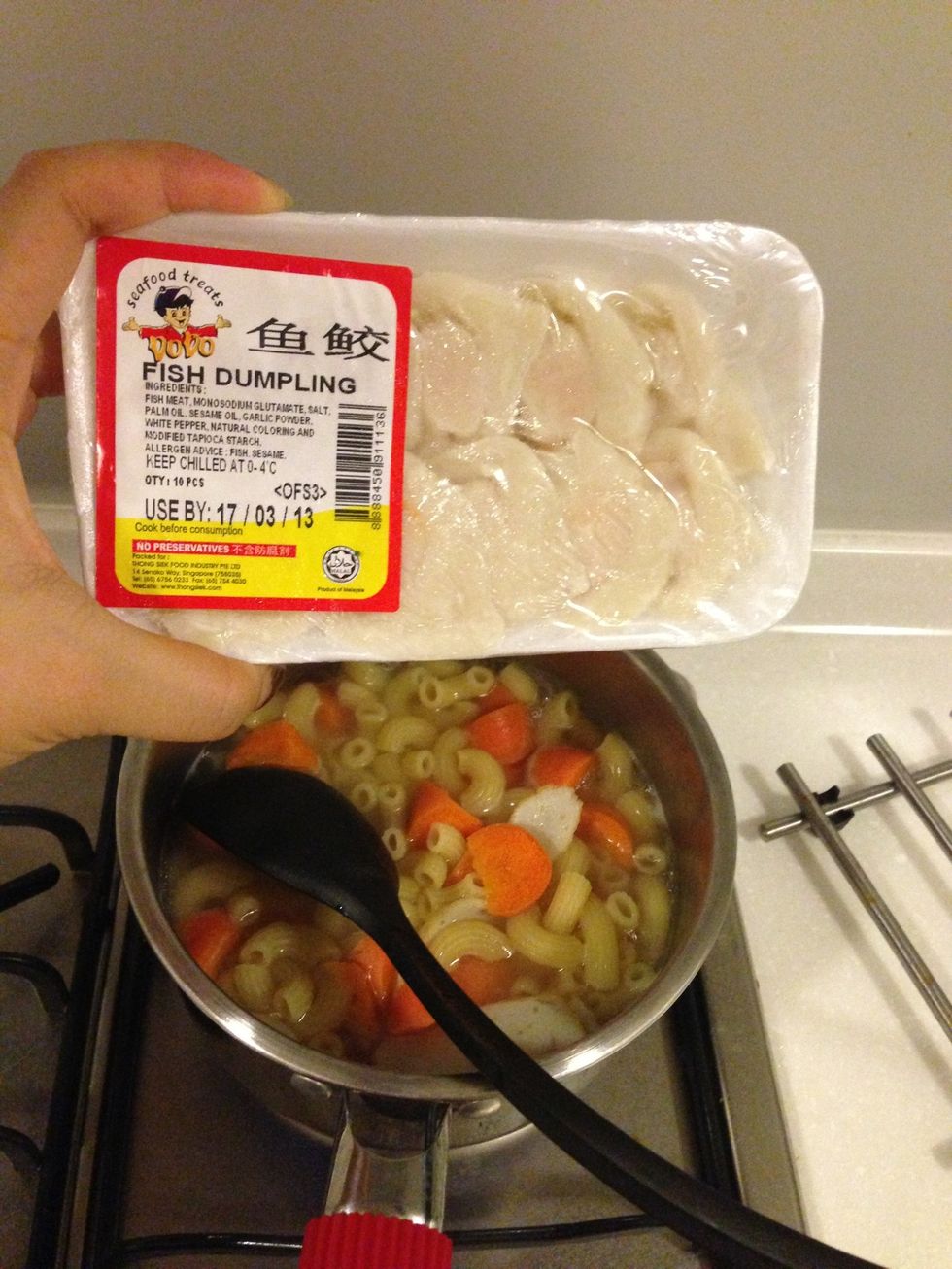 Fish dumplings! Used to call them ufos