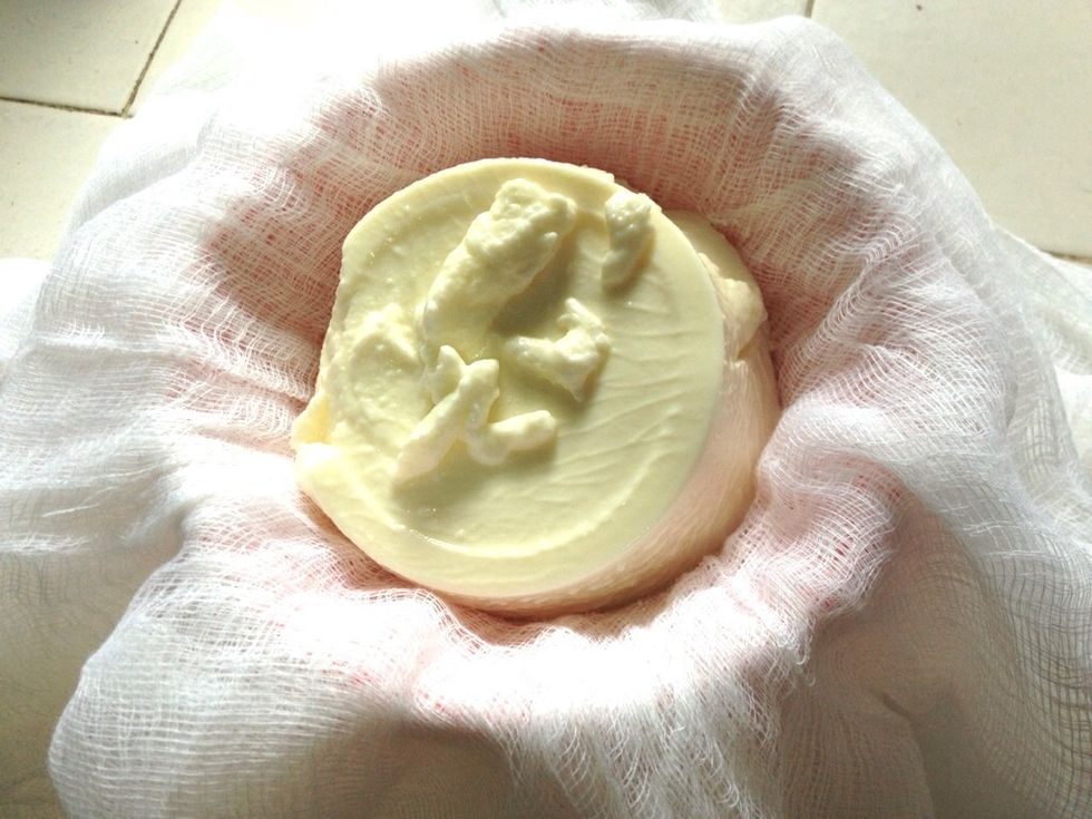 Fit a sieve over a bowl and line it with two layers of cheesecloth. Pour the yogurt into the sieve, cover with plastic wrap and refrigerate for 6-8 hours to drain.