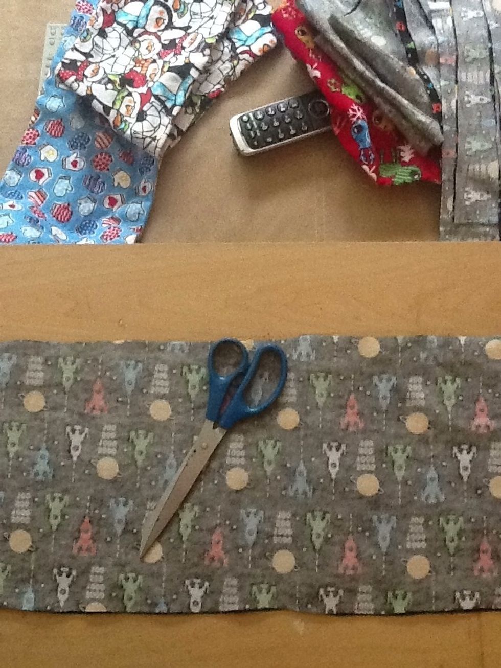 Flannel works best for me but feel free to experiment if you like. I'm showing how to make a long rectangular bag but again make it any shape or size but try not to go to big. Mine is 22inchX8 inch