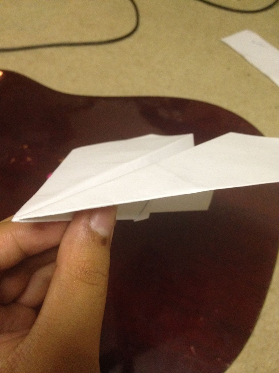 Flap out the wings and ready to fly. :)