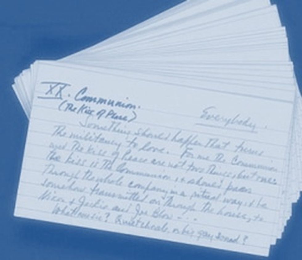 Flash cards are useful for repetitive memory techniques.