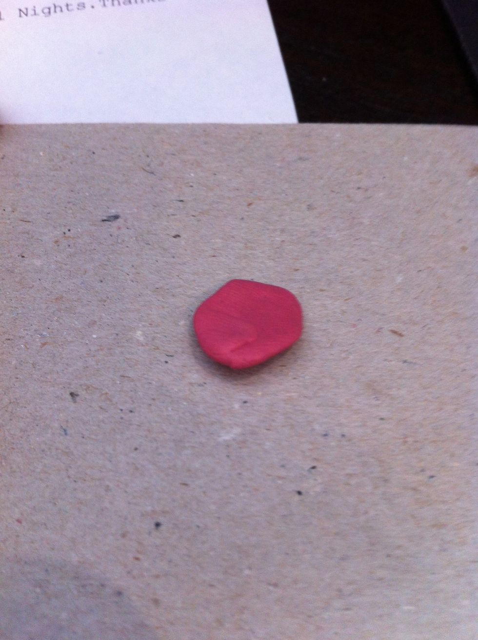 flatten a piece of it into a circle