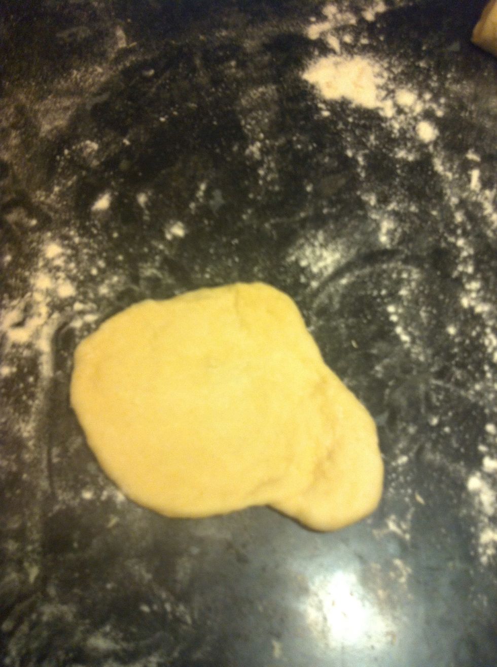 Flatten each piece out.