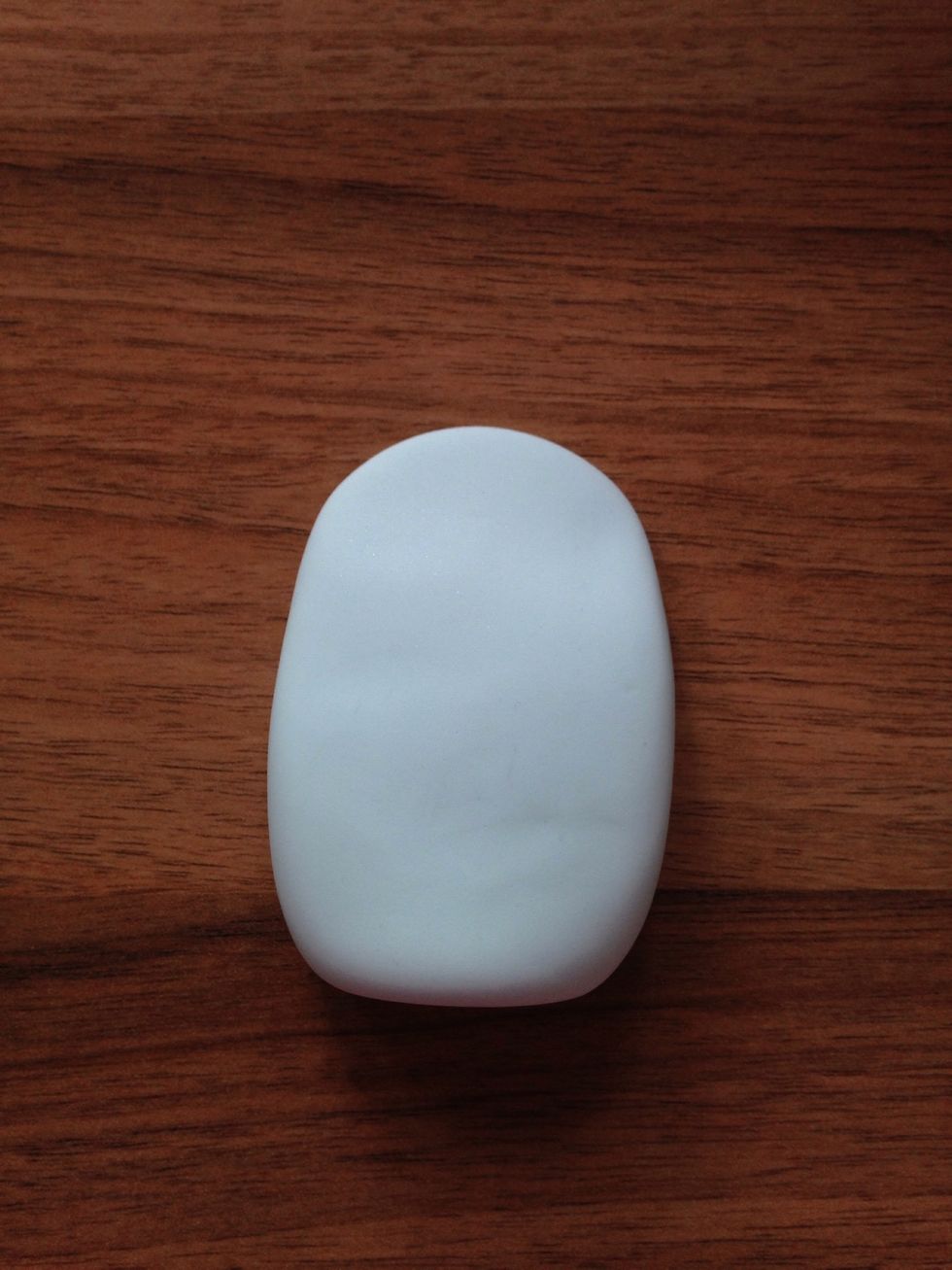 Flatten it and shape into a rough oval shape with a flat bottom