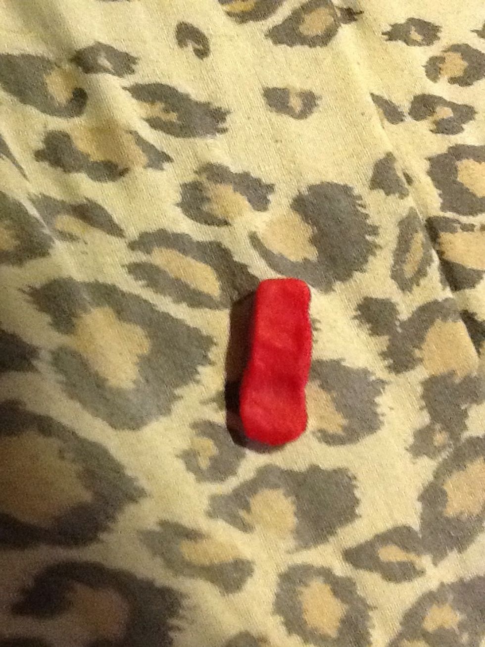flatten it into a kind of rectangle shape