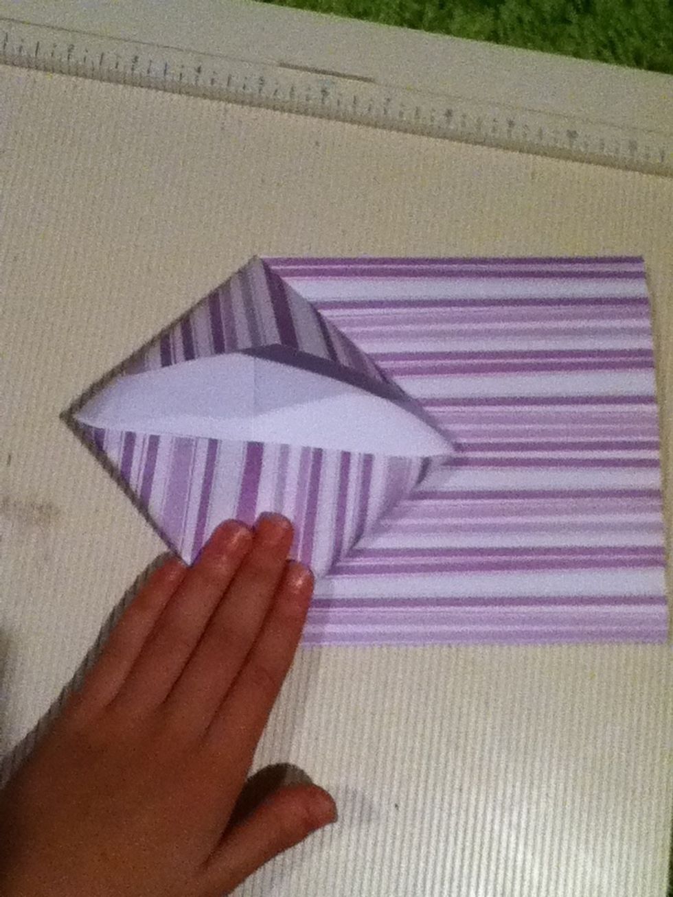 Flatten it so that it looks like...