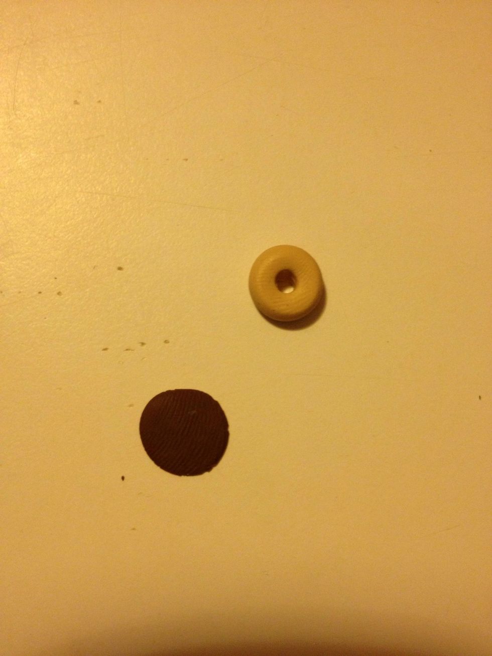 Flatten it with your finger.