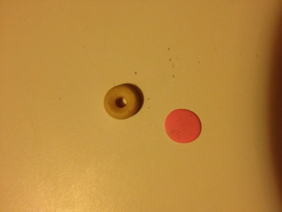 Flatten it with your finger.