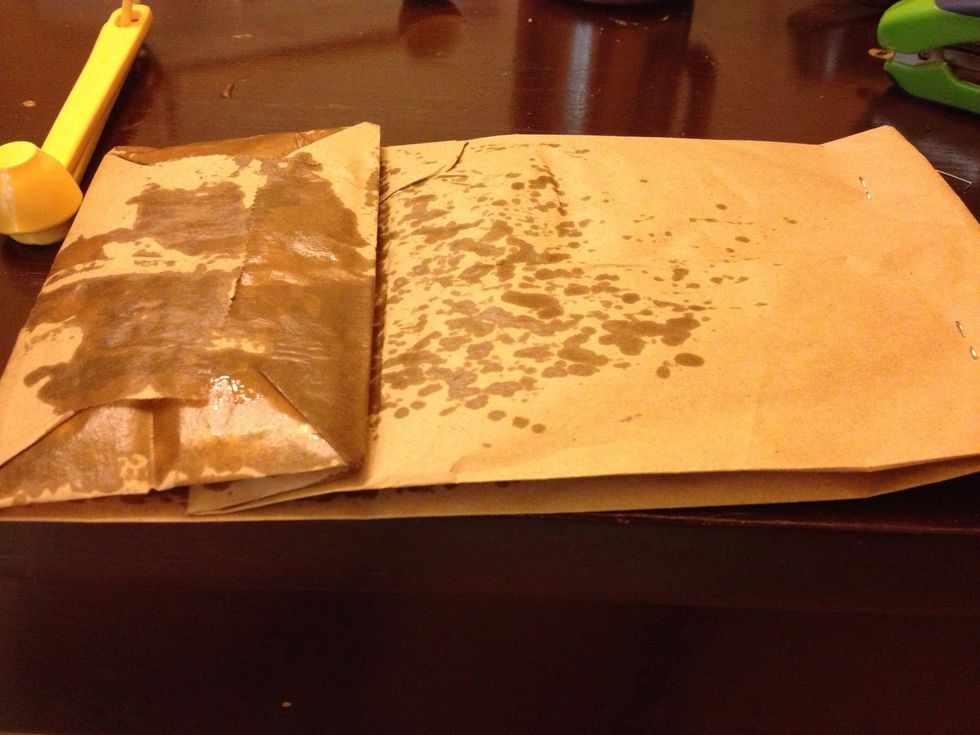 Flatten the bag out and pop it for about 3-5 minutes