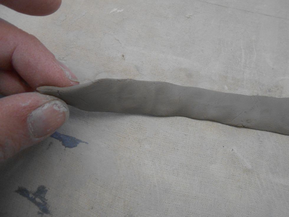 flatten the coil you need to work sort of fast so it doesn't dry out.  i call it a band-aid that will wrap around the whole pod