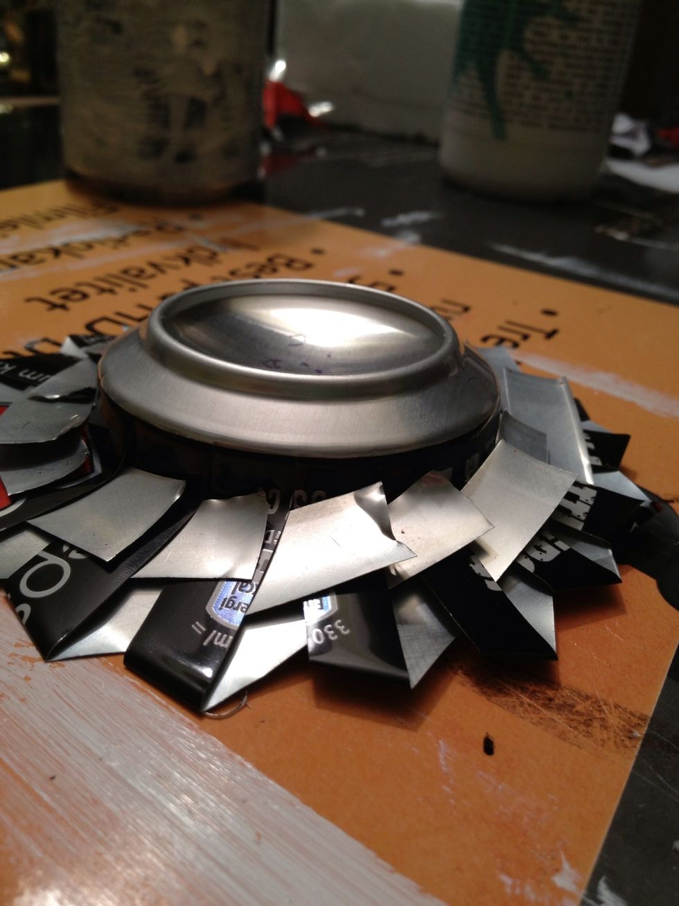 Flatten the edges with something hard