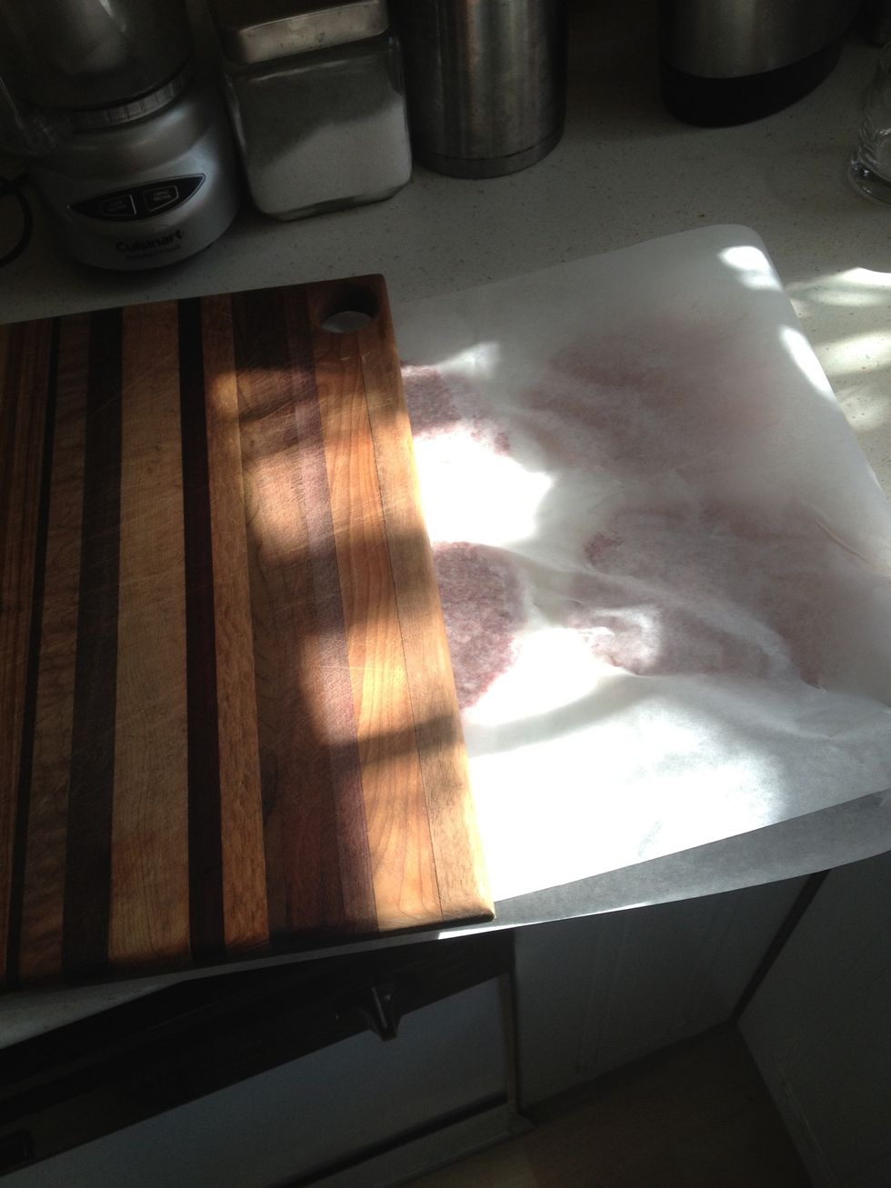 Flattening the burgers I prefer them thin