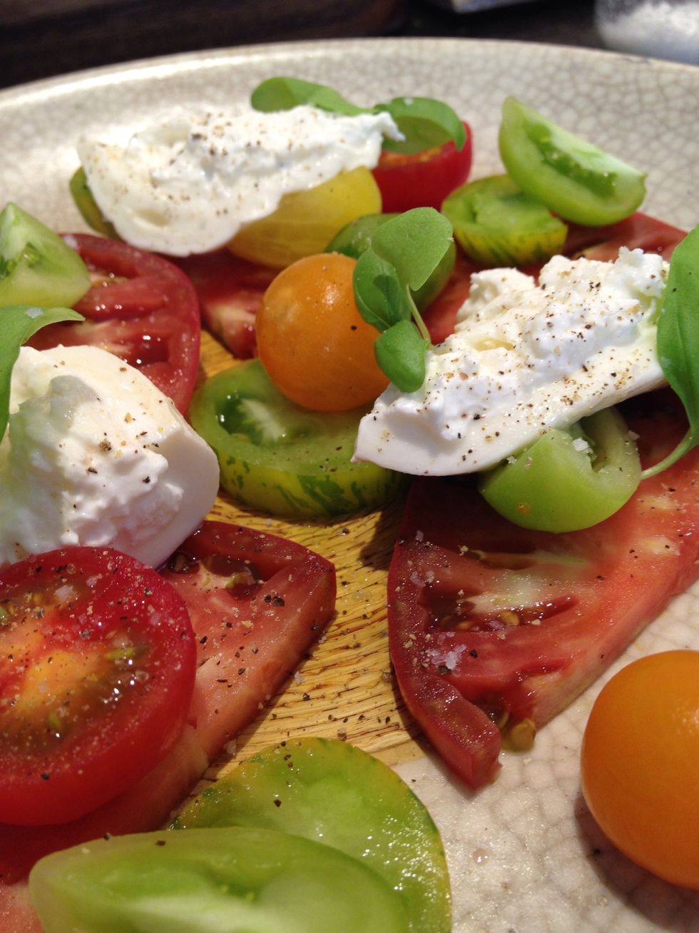 Fleur de sel and pepper