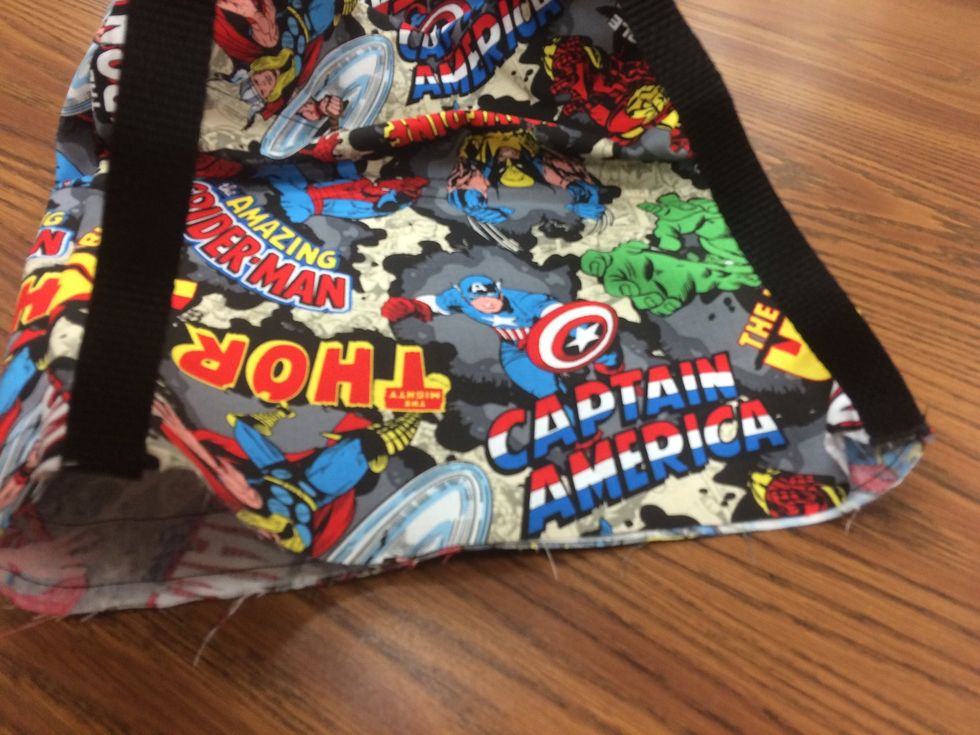 Flip bag INSIDE OUT (not as shown)