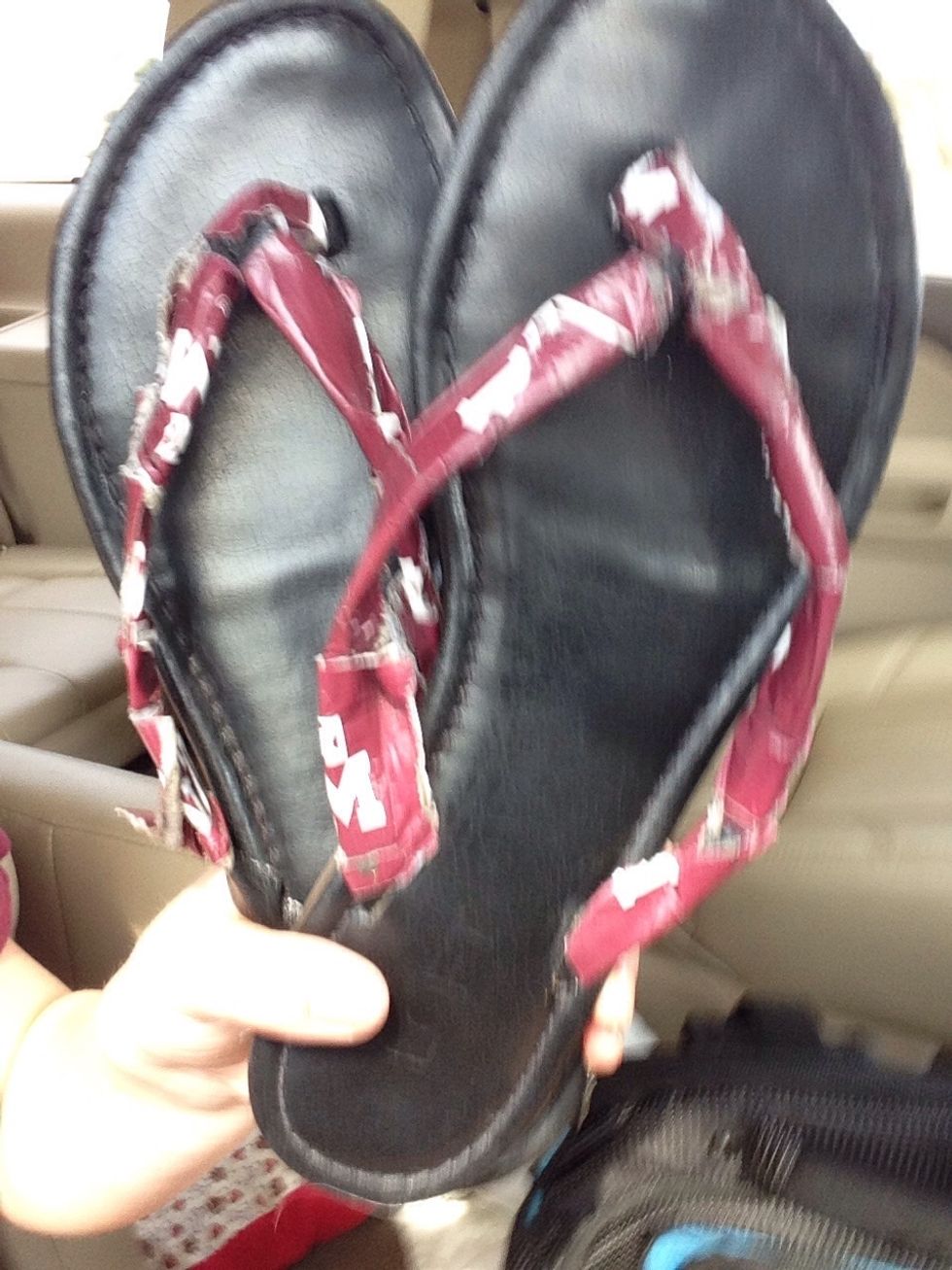 Flip-flops in case you need to go take a restroom break or something