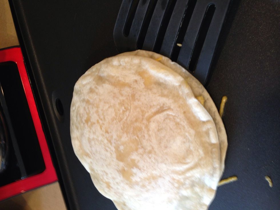 Flip it as much as you'd like and browned as much as you like.