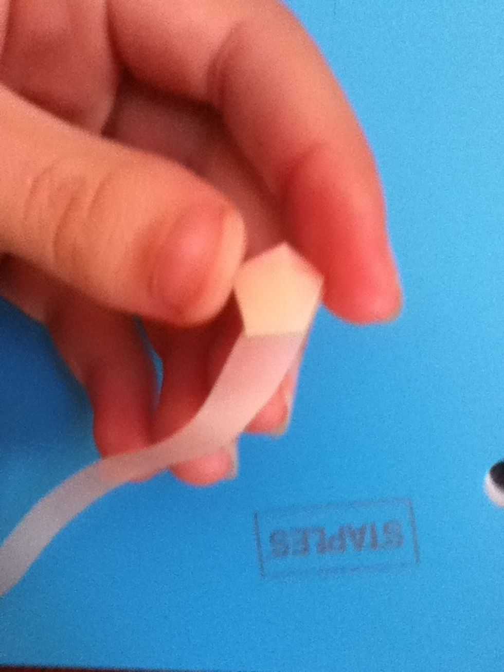 Flip it over. Again, tail down.