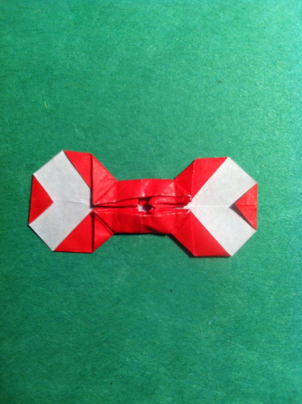 Flip it over & fold the tips in. You can glue them.