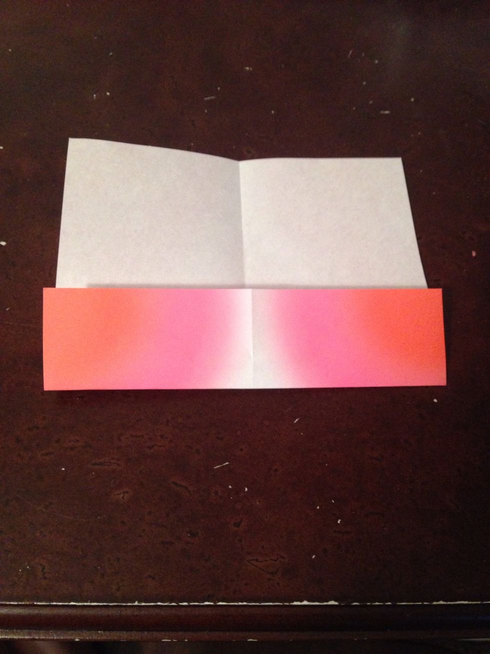 Flip over and fold one side to the middle