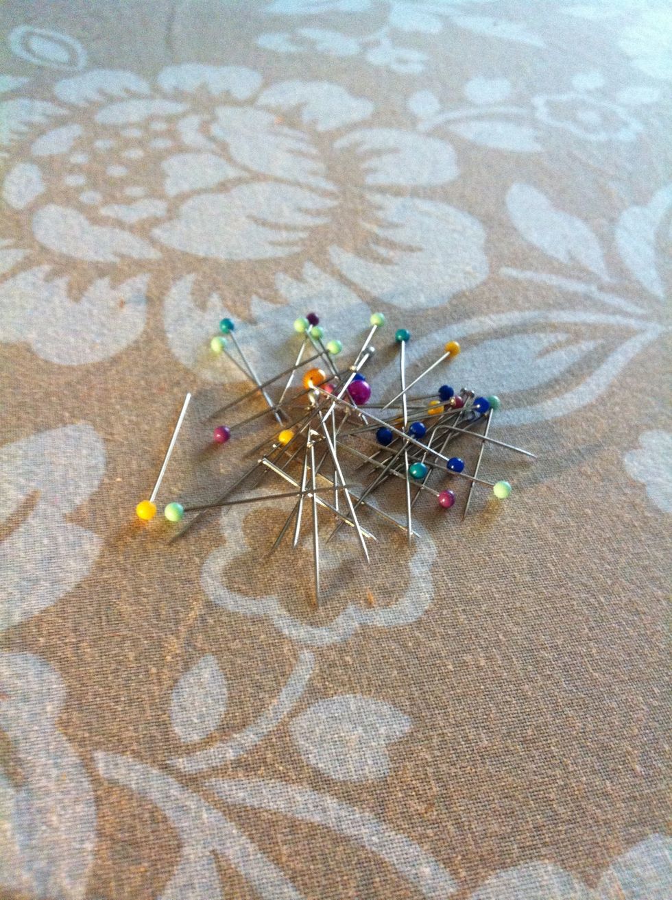 Flip over and take out all the pins. Yay! Almost done.